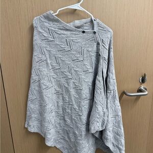 Seraphine Maternity Light Gray Women's Poncho